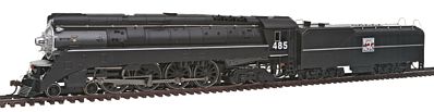 Bachmann 4-8-4 GS4 Western Pacific #485 HO Scale Model Train Steam Locomotive #50206
