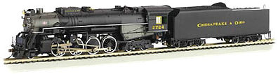 Bachmann Berkshire DCC C&O Kanawha #2724 N Scale Model Train Steam Locomotive #50953