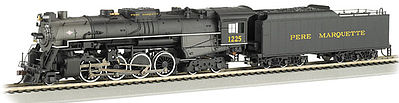 Bachmann Berkshire Pere Marquette #1225 N Scale Model Train Steam ...