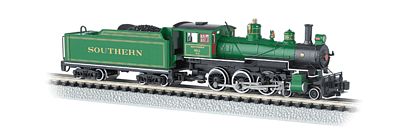 Bachmann 4-6-0 Baldwin Southern #1012 N Scale Model Train Steam Locomotive #51458