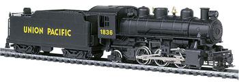 Bachmann Prairie 2-6-2 w/Tend Union Pacific #1836 HO Scale Model Train Steam Locomotive #51501