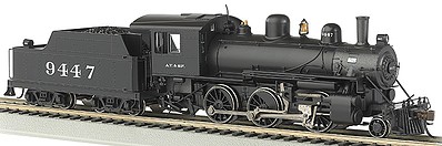 Bachmann 2-6-0 Loco Bluetooth E-Z App ATSF #9447 HO Scale Model Train Steam Locomotive #57803