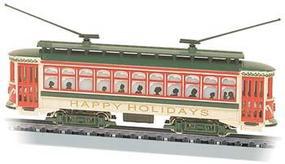 Bachmann Brill Trolley Happy Holidays, Christmas N Scale Trolley and Hand Car #61085