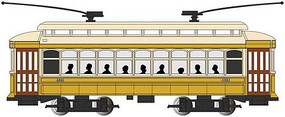 Bachmann Brill Trolley Standard DC Lowell 4131 (yellow, cream) N-Scale