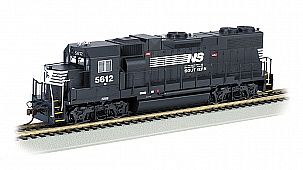 Bachmann GP38-2 NS #5612 (Thoroughbred) with DCC HO Scale Model Train Diesel Locomotive #61117