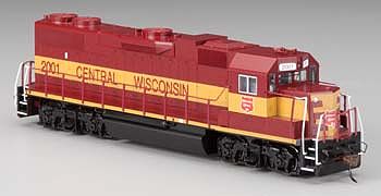 Bachmann GP38-2 Wisconsin Central #2001 HO Scale Model Train Diesel Locomotive #61712