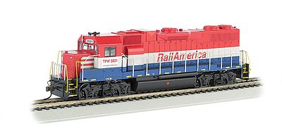 Bachmann GP38-2 Railamerica #3821 HO Scale Model Train Diesel Locomotive #61718