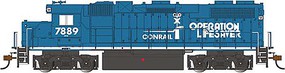 Bachmann GP38-2 Conrail #7889 Operation Lifesaver Logo HO Scale Model Train Diesel Locomotive #61722