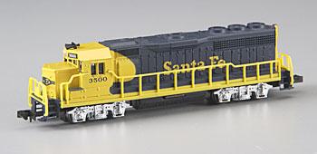 Bachmann GP40 Santa Fe Yellow/Blue N Scale Model Train Diesel Locomotive #63552