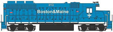 Bachmann EMD GP40 Boston & Maine #313 N Scale Model Train Diesel Locomotive #63564