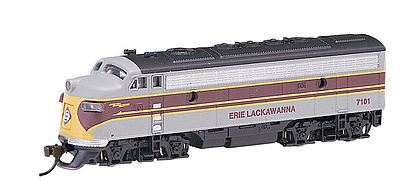 Bachmann EMD F7-A w/DCC Erie Lackawanna (Maroon/Gray) N Scale Model Train Diesel Locomotive #63754