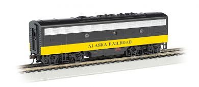 Bachmann F7 B DCC Alaska (Black/Yellow) HO Scale Model Train Diesel Locomotive #63810