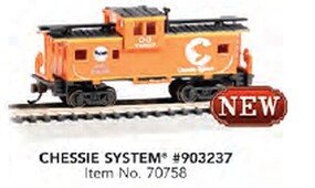 Bachmann N CHESSIE 36'WIDE CABOOSE