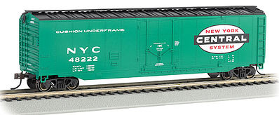 Bachmann 50 Plug Door Boxcar - Ready to Run - New York Central N Scale Model Train Freight Car #71070