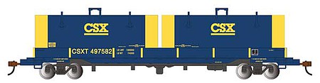 Bachmann 55 Steel Coil Car CSX #497582 HO Scale Model Train Freight Car #71402