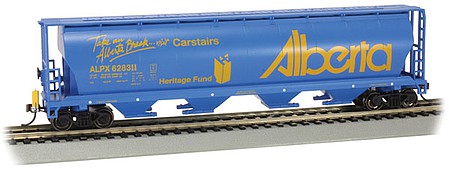 Bachmann 4-bay Cylindrical Grain Hopper Alberta #628311 (FRED) HO Scale Model Train Freight Car #73806