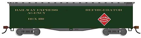 Bachmann 50 Express Reefer Railway Express Agency #350 HO Scale Model Train Freight Car #75704