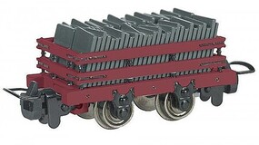 Bachmann HO TTT Narrow Gauge Red Slate Wagon w/Load
