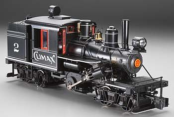 Bachmann 2-Truck Climax Manufacturing Co. #2 G Scale Model Train Steam Locomotive #85095