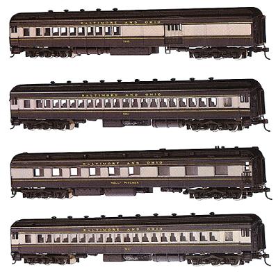 Bachmann Spectrum Heavyweight Passenger Set (1 Ea Coach, Combine, Diner ...