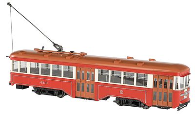 Bachmann Peter Witt Streetcar CSL with DCC G Scale Trolley and Hand Car #91704