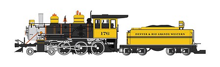 Bachmann 4-6-0 D&RGW Bumblebee DCC Ready G Scale Model Train Steam Locomotive #91803