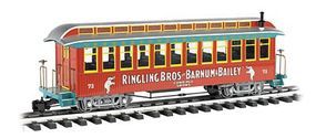 Bachmann Ringling Bros Jackson Sharp Coach #73 G Scale Model Train Passenger Car #92711
