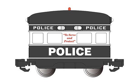 Bachmann Eggliner - Standard DC Police (black, white) - G-Scale