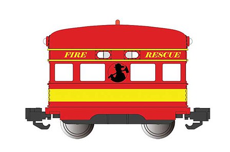 Bachmann Eggliner - Standard DC Fire Rescue (red, yellow) - G-Scale