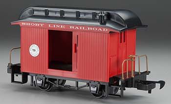 Bachmann Lil Big Haulers Baggage Short Line RR Red/Black G Scale Model Train Passenger Car #97088