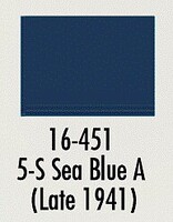 Badger 5-S Sea Blue A (Late 1941) 1oz Hobby and Model Acrylic Paint #16451