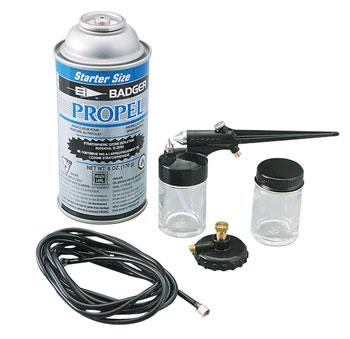 Badger Basic Spray with Propel Airbrush and Airbrush Set #250-3