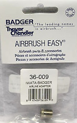 Badger Iwata-Badger Airline Hose Adapter Airbrush Accessory #36009