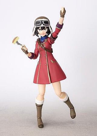 Bandai Mini Figure Kotobuki Squadron - Kylie & Hayabusa - Set Da Collezione 13 Cm - Personaggi Animati Statici