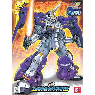 Bandai HG Gundam Aesculapius Gundam Wing G-Unit Snap Together Plastic Model Figure 1/144 #057284