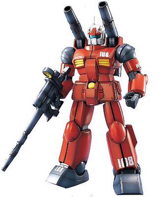 Bandai MG Gundam - RX-77-2 Guncannon Snap Together Plastic Model Figure Kit 1/100 Scale #107017