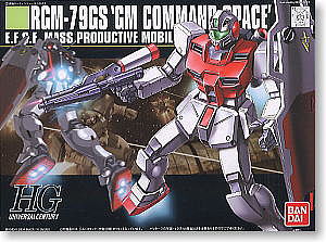 Bandai HG Gundam - RGM-79GS GM Command Space Snap Together Plastic Model Figure Kit #131420