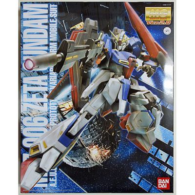 Bandai MG Gundam - MSZ-006 Zeta Gundam (Ver 2.0) Snap Together Plastic Model Figure Kit #139597