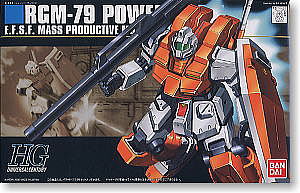Bandai HG Gundam - RGM-79 Powered GM Snap Together Plastic Model Figure Kit 1/144 Scale #145073