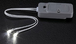 Bandai Lighting Unit- Switch/Battery Box Wired w/2 white LED lights