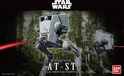 Bandai AT-ST Star Wars Snap Tite Plastic Model Figure 1/48 Scale #194869