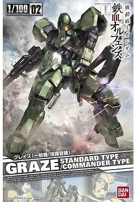 Bandai Graze Standard/Commander Type Iron-Blooded Snap Together Plastic Model Figure 1/100 #203232