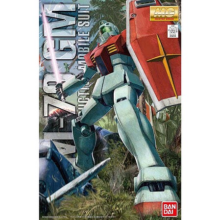 Bandai MG Gundam - RGM-79 GM Gundam (Ver 2.0) Snap Together Plastic Model Figure Kit 1/100 #2049854