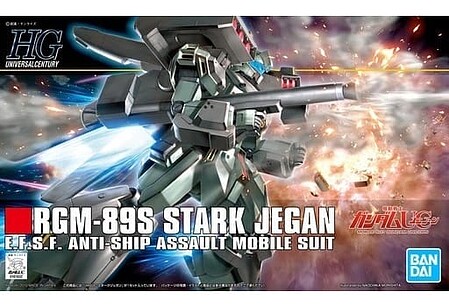 Bandai HG Gundam - RGM-89S Stark Jegan Snap Together Plastic Model Figure Kit 1/144 Scale #2077708