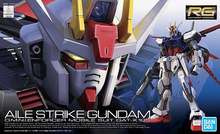 Bandai RG Gundam - Aile Strike Gundam Snap Together Plastic Model Figure Kit 1/144 Scale #2125946