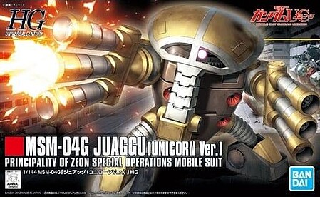 Bandai HG Gundam - MSM-04G Juaggu (Unicorn Ver.) Snap Together Plastic Model Figure Kit #2156416