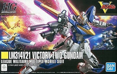 Bandai HG Gundam - LM314V21 V2 Gundam Snap Together Plastic Model Figure Kit 1/144 Scale #2219524