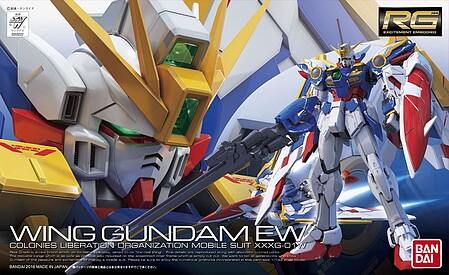 Bandai RG Gundam - Wing Gundam EW Snap Together Plastic Model Figure Kit 1/144 Scale