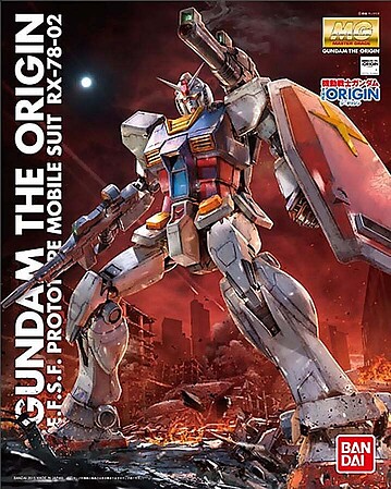 Bandai MG Gundam - RX-78-02 Gundam The Origin Snap Together Plastic Model Figure Kit #2312363