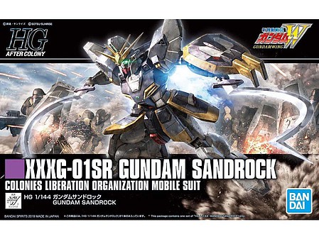 Bandai HG Gundam - XXXG-01SR Gundam Sandrock Snap Together Plastic Model Figure Kit 1/144 #2471952